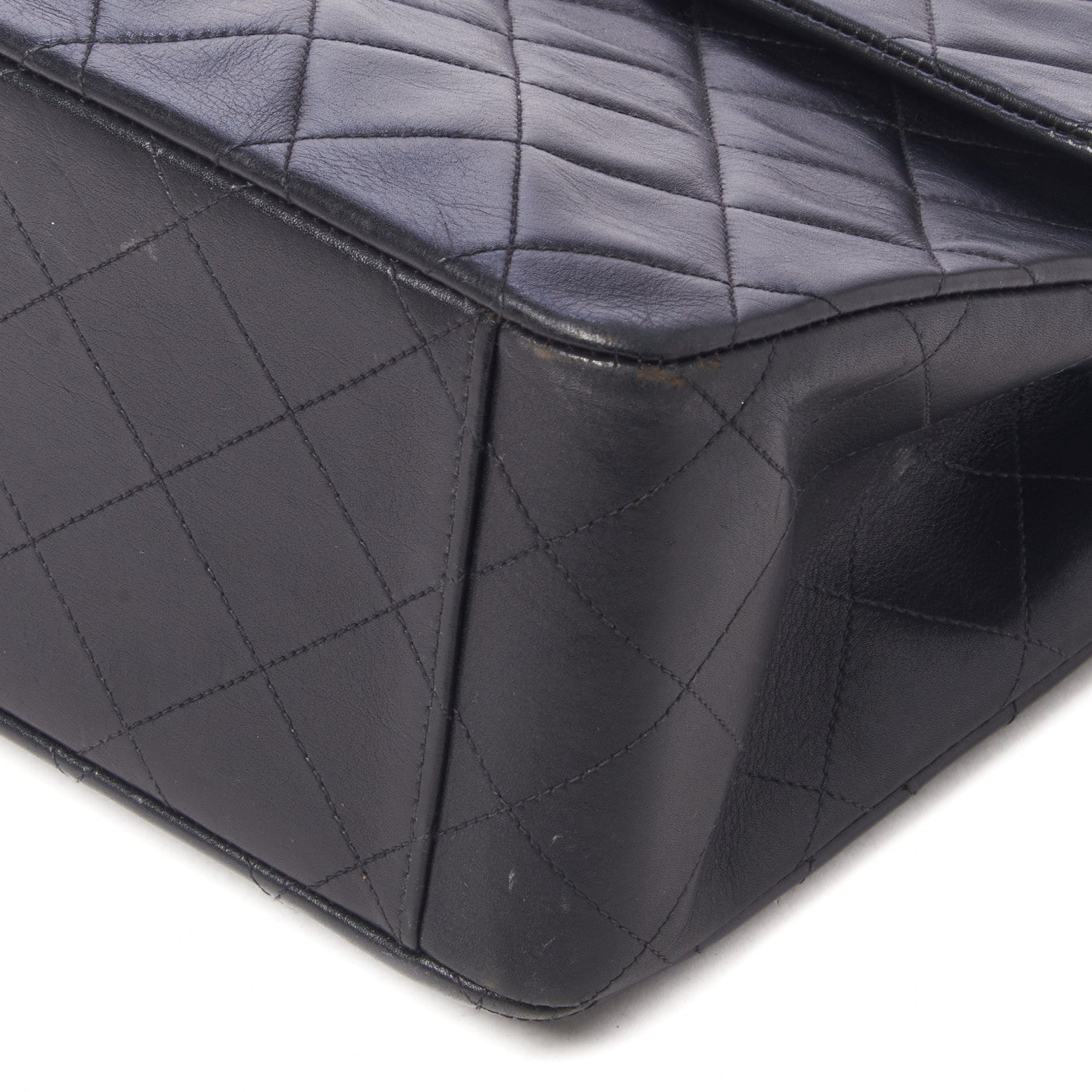Chanel Lambskin Quilted XL Jumbo Single Flap Black 5 of 11