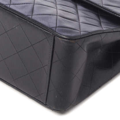 Chanel Lambskin Quilted XL Jumbo Single Flap Black 5 of 11
