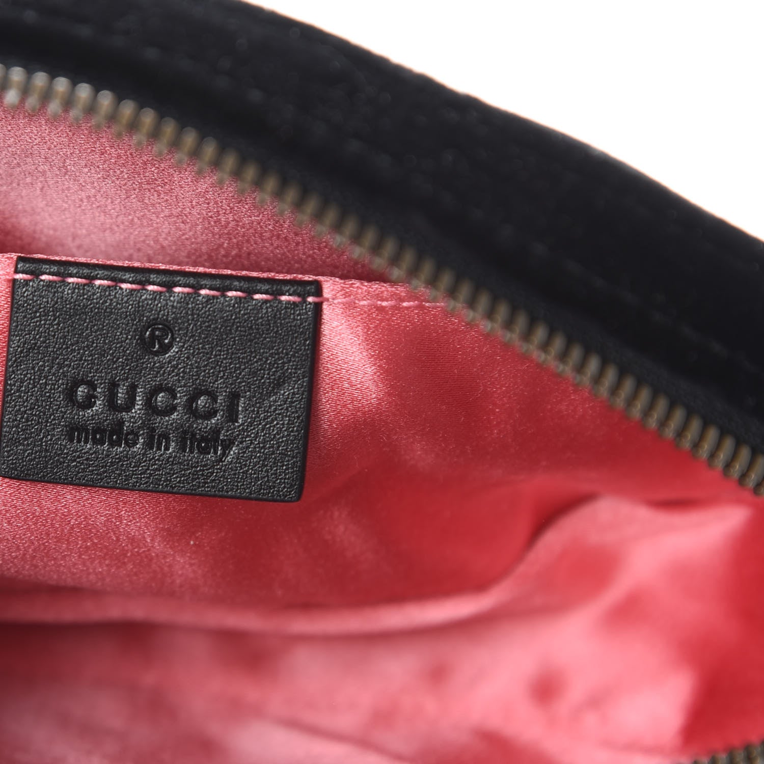 Gucci Velvet Matelasse Crystal Star GG Marmont Belt Bag 85 34 Black 6 of 10