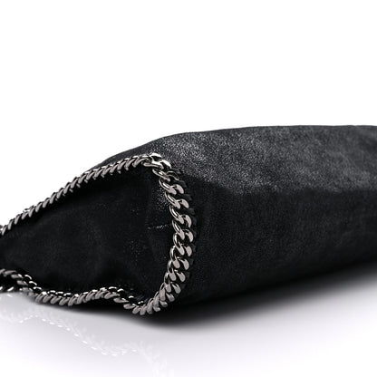 Stella McCartney Embellished Shaggy Deer Small Falabella Fold Over Tote Black 7 of 11