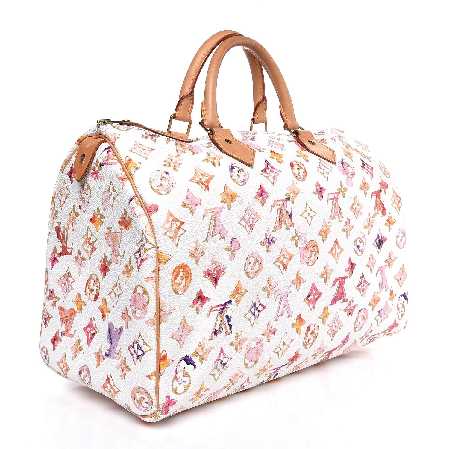 Louis Vuitton Watercolor Aquarelle Speedy 35 White 3 of 9