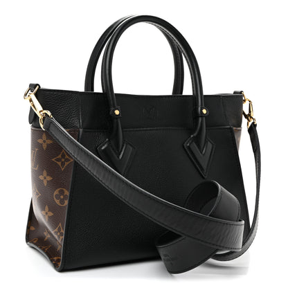 Louis Vuitton Calfskin Monogram On My Side PM Black 3 of 9
