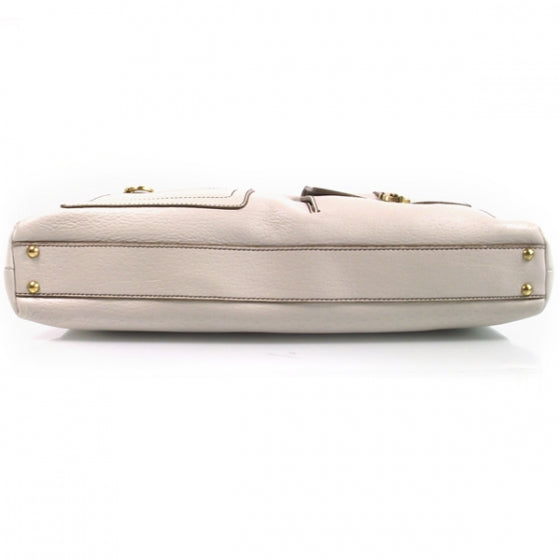 FASHIONPHILE SALVATOREFERRAGAMOWhiteLeathershoulderbag 4 of 9