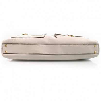 FASHIONPHILE SALVATOREFERRAGAMOWhiteLeathershoulderbag 4 of 9