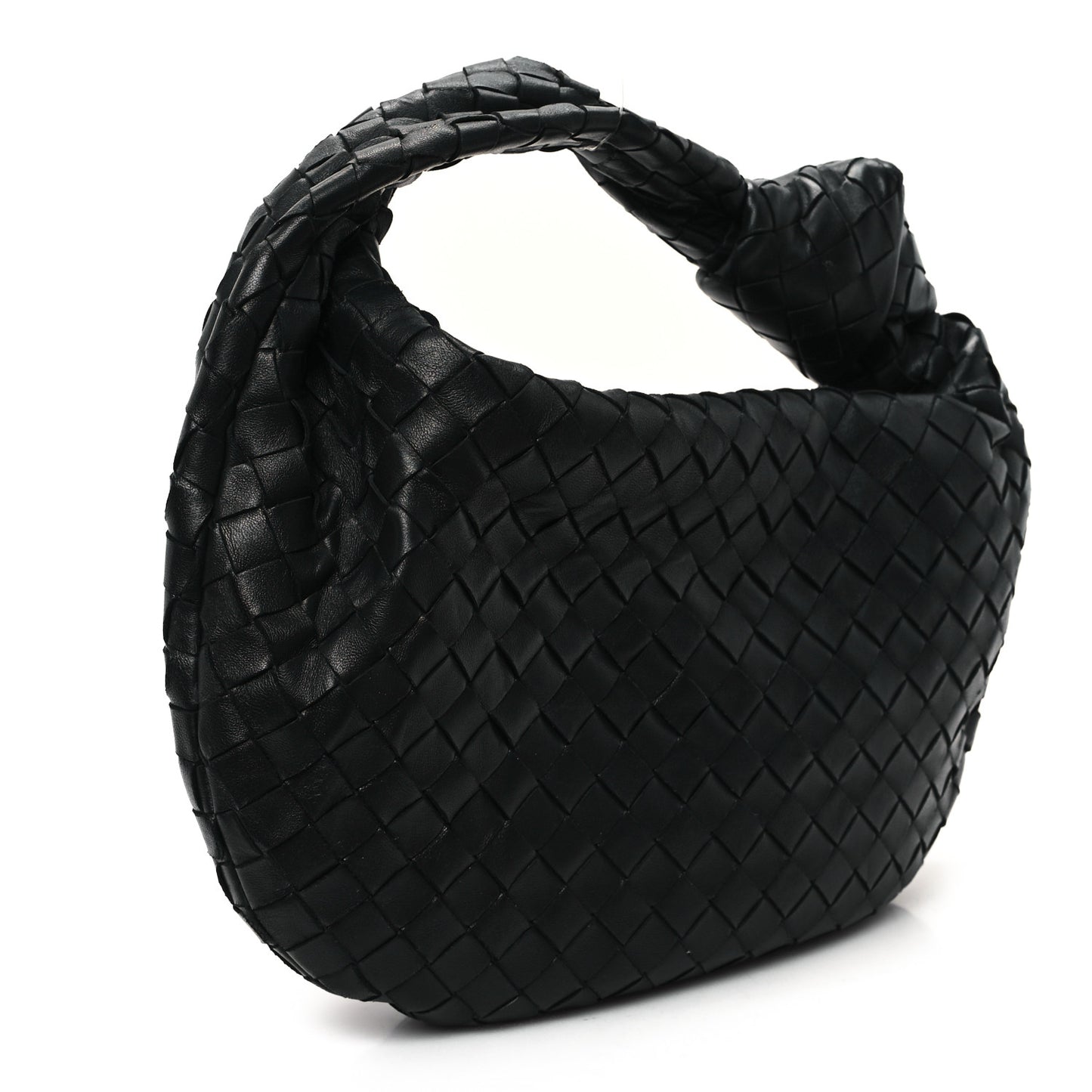 Nappa Intrecciato Teen Jodie Hobo Black