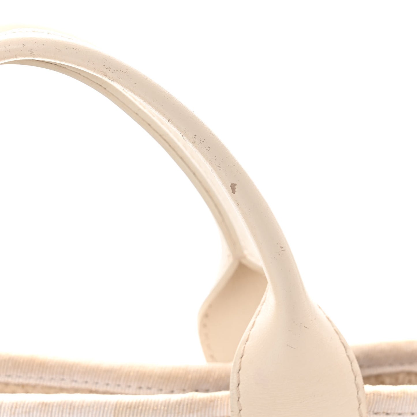 Mixed Fibers Calfskin Medium Deauville Tote Light Beige