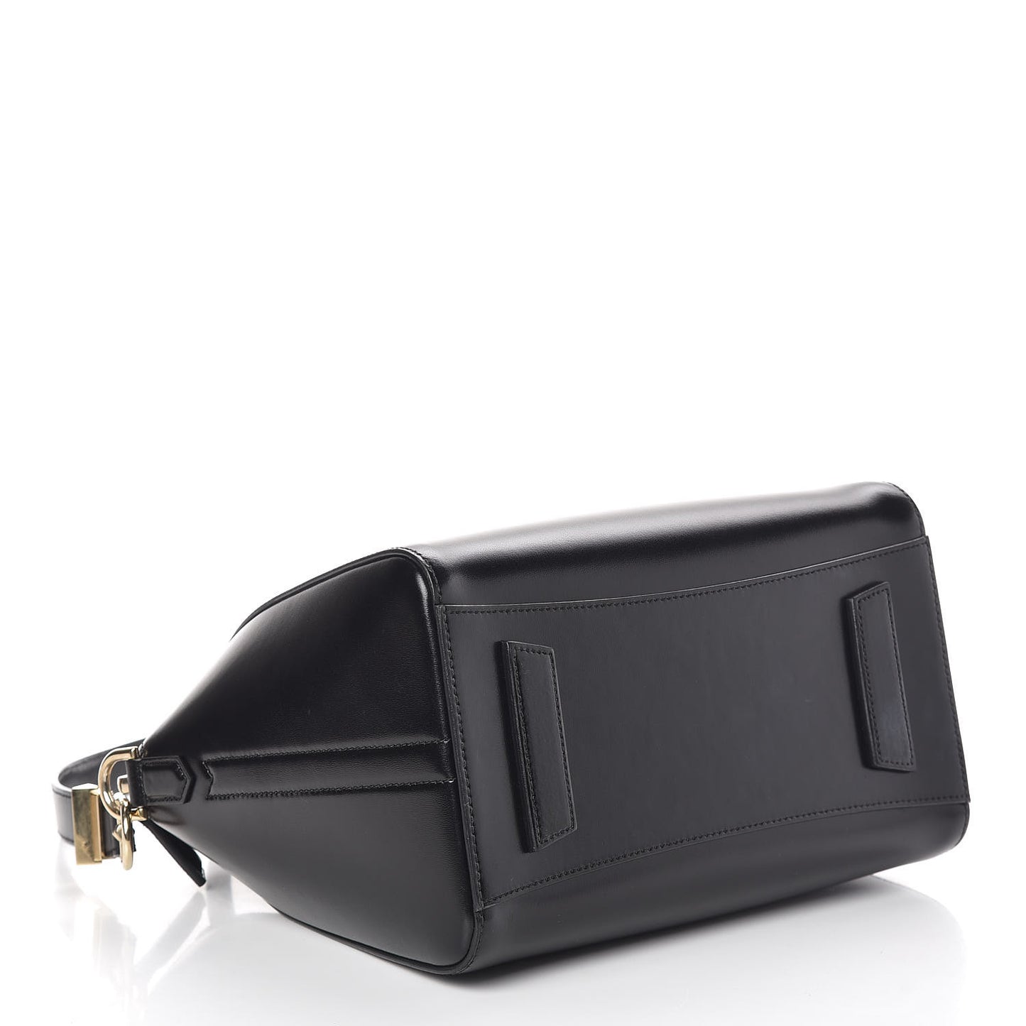 Shiny Lord Calfskin Small Antigona Black
