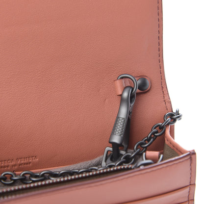 Bottega Veneta Nappa Ayers Intrecciato Butterfly Chain Wallet Corallo 11 of 11