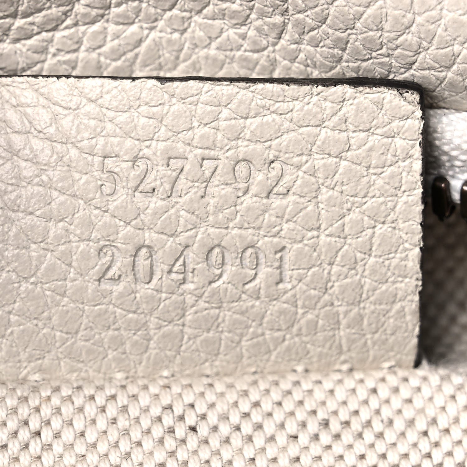 Gucci Grained Calfskin Small Logo Belt Bag White 7 of 12