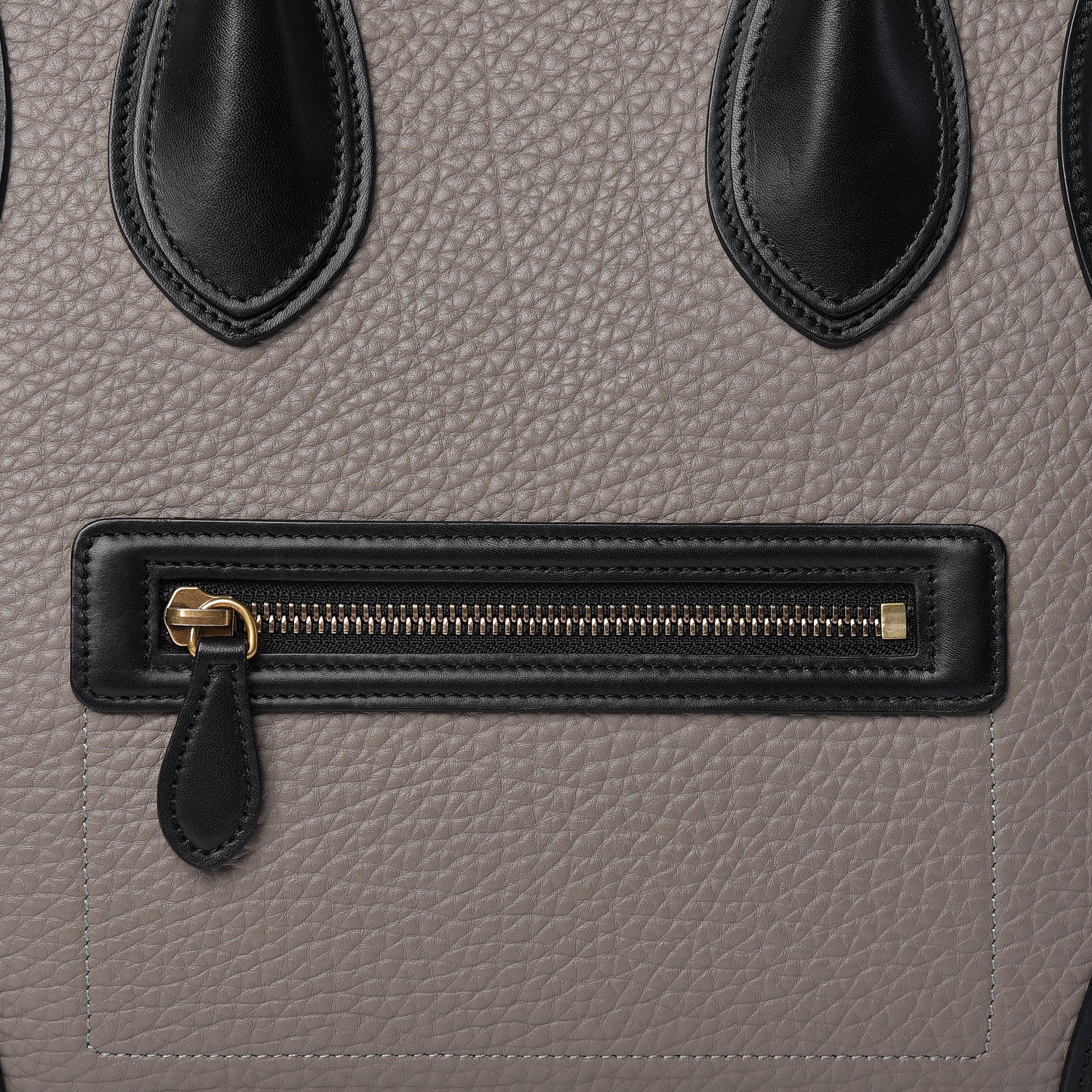 Celine Bullhide Calfskin Suede Mini Tri-Color Luggage Dark Ruby 15 of 20