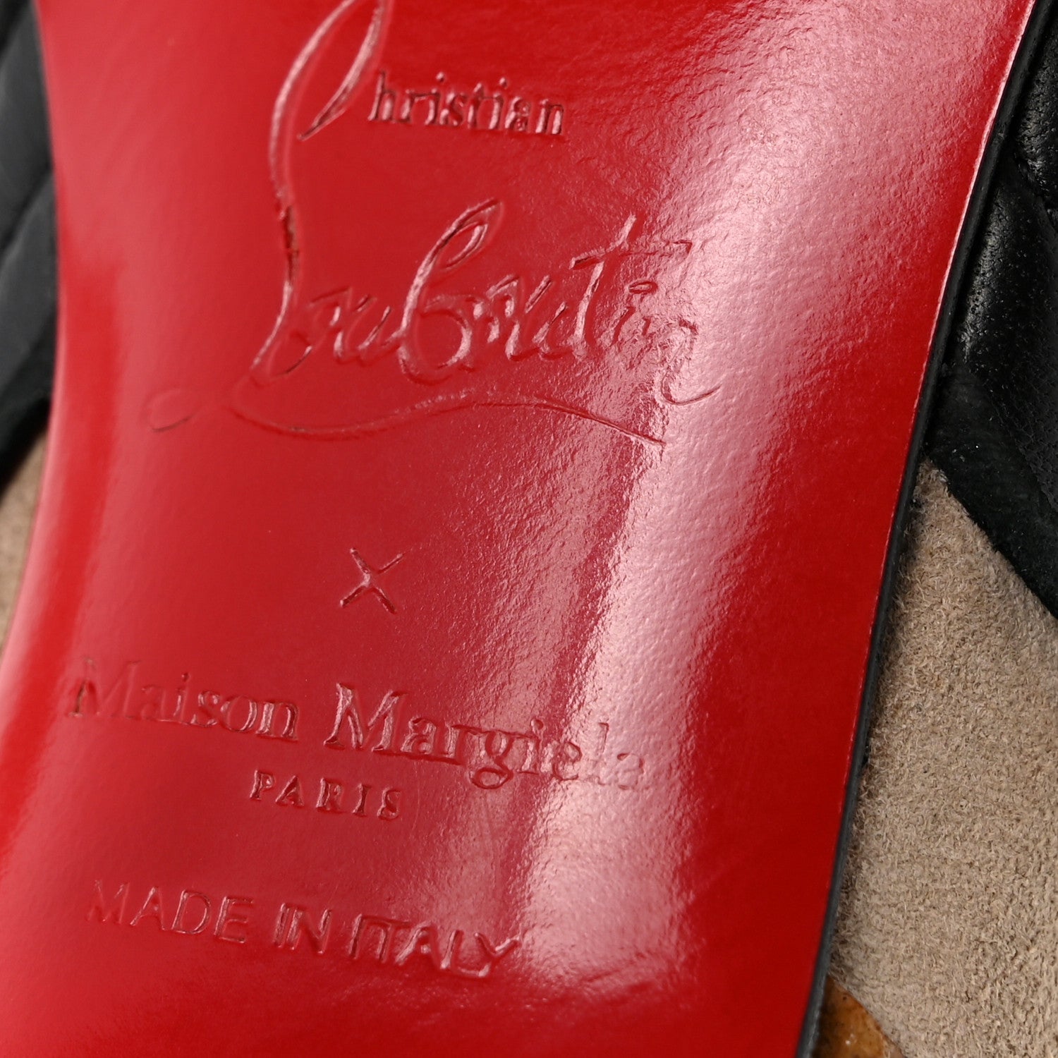 Christian Louboutin X MAISON MARGIELA Nappa Martinloula 100 Pumps 36 Black 7 of 9