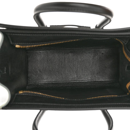 Celine Baby Grained Calfskin Nano Tri-Color Luggage Zinc Almond 5 of 13