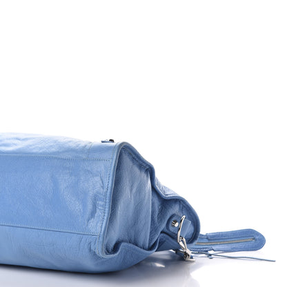 Balenciaga Agneau Classic Silver Hardware City Bleu Azur Clair 10 of 12