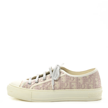 Christian Dior Canvas Oblique Walk'N'Dior Low Top Sneakers 39 Powder Nude 1 of 8