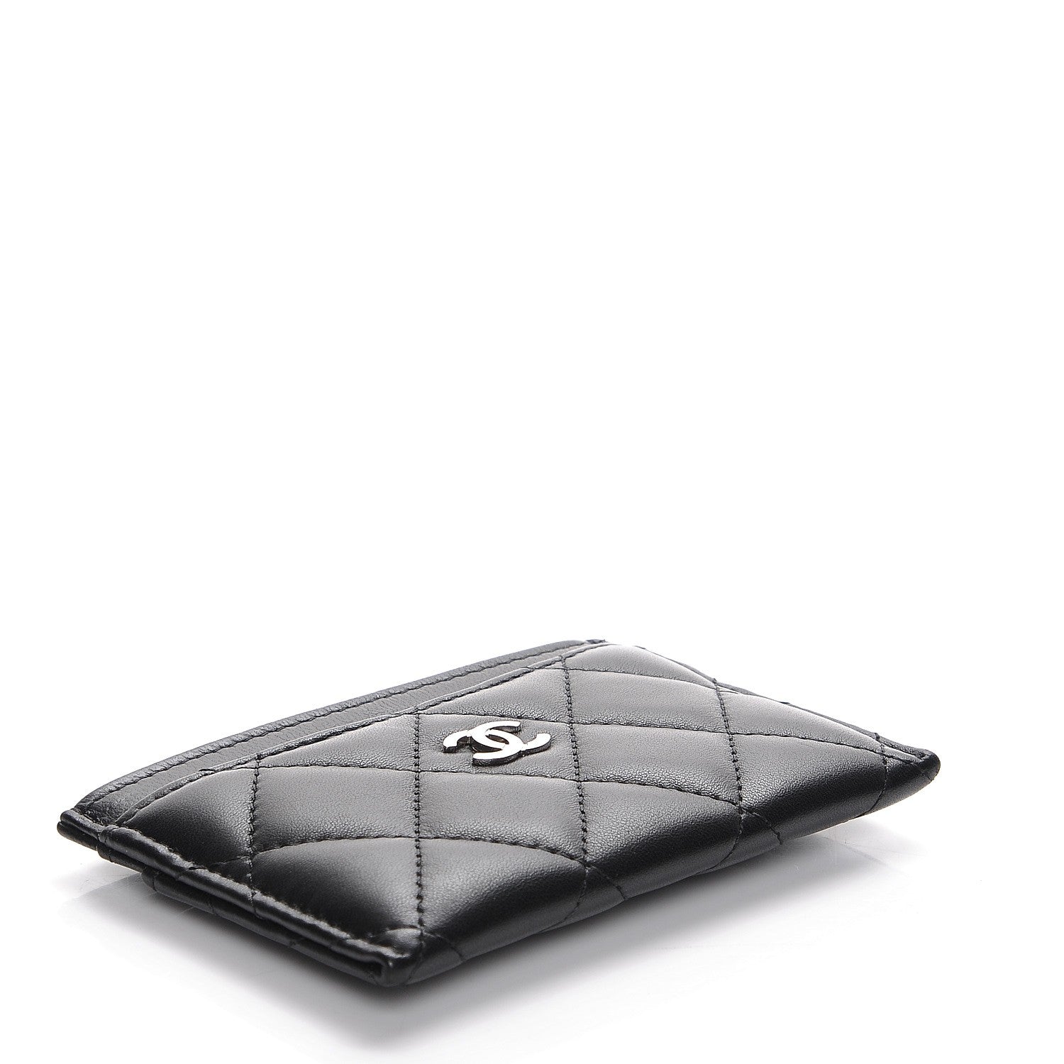Chanel Lambskin Quilted Card Holder Black 4 of 9