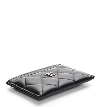 Chanel Lambskin Quilted Card Holder Black 4 of 9