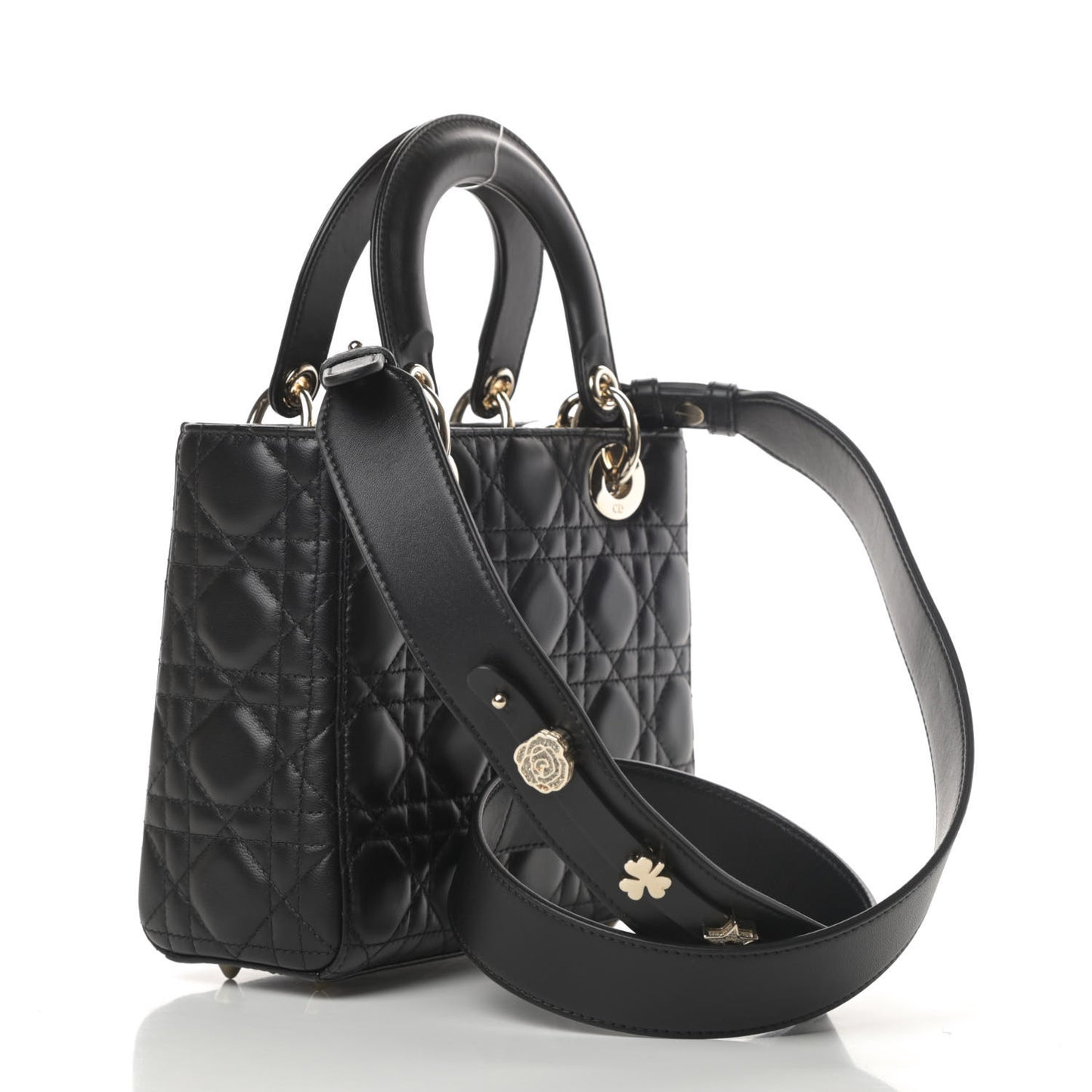 Lambskin Cannage Small My ABCDior Lady Dior Black