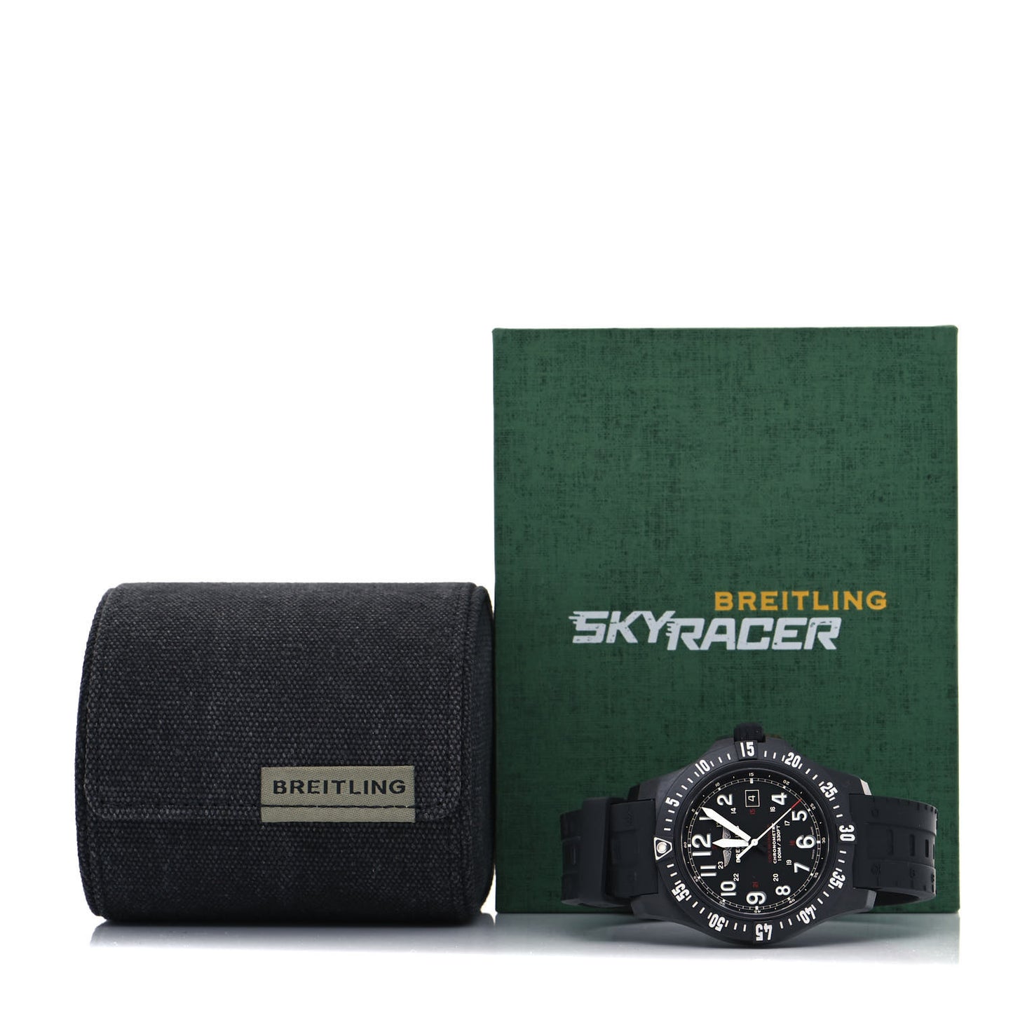 Breitlight Rubber 45mm Colt Skyracer Quartz Watch Black X74320