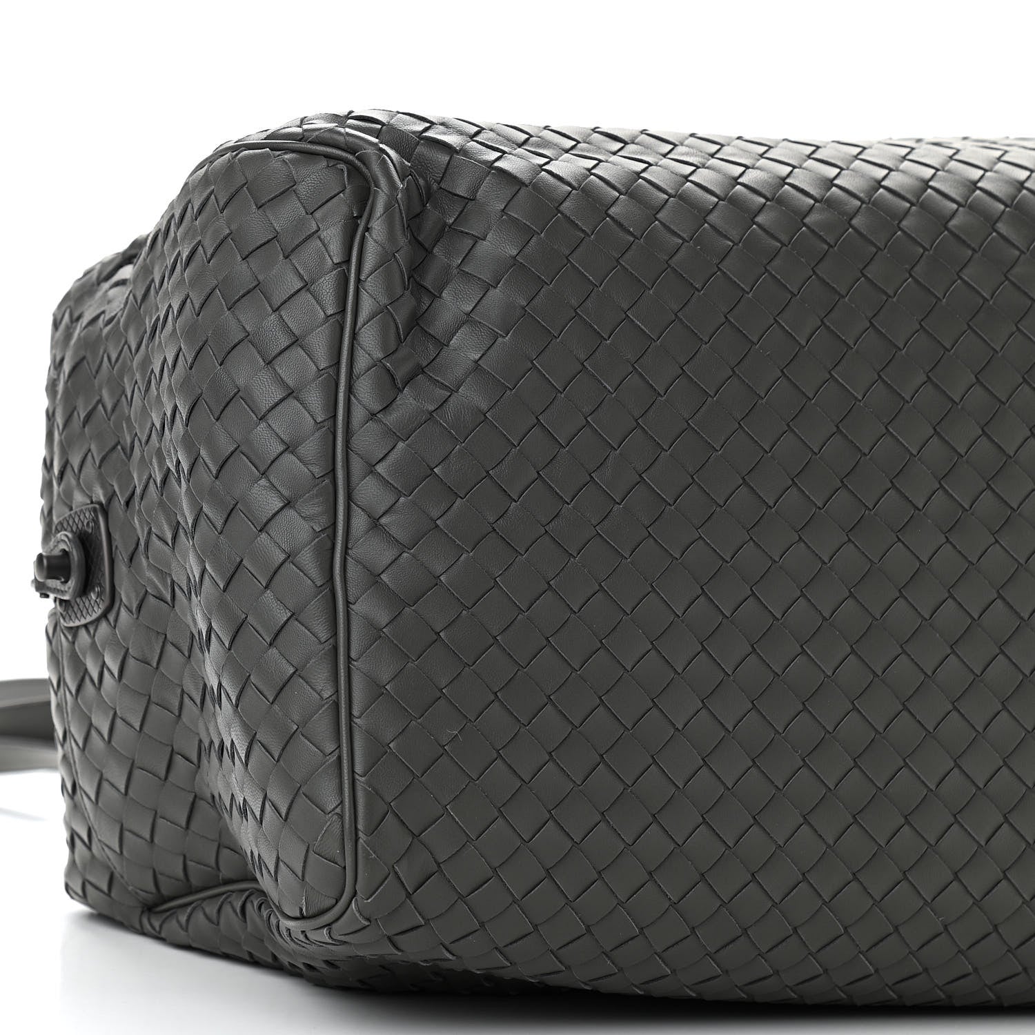 Bottega Veneta Nappa Intrecciato Boston Grey 8 of 9