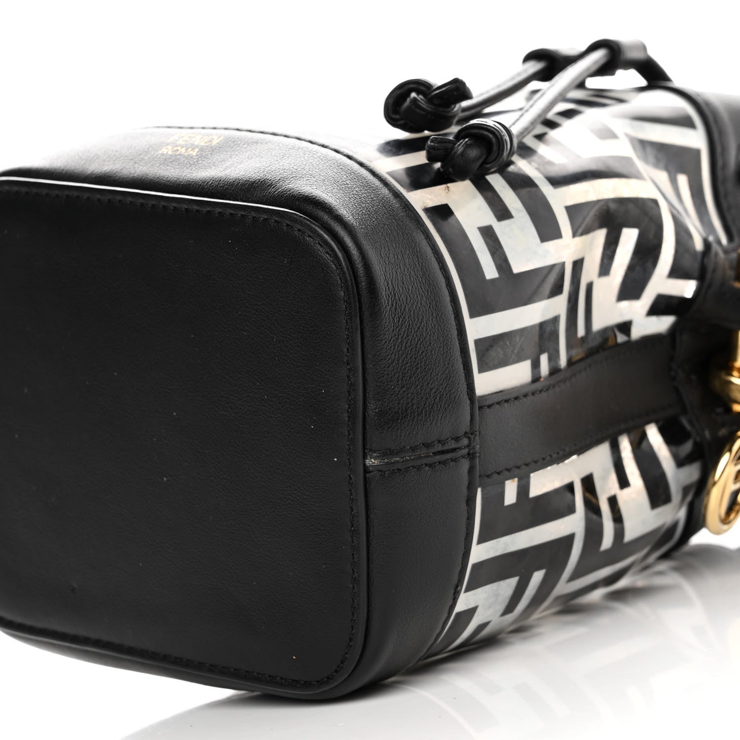 Fendi TPU FF Vitello Grace F is Fendi Mini Mon Tresor Bucket Bag Black 9 of 9