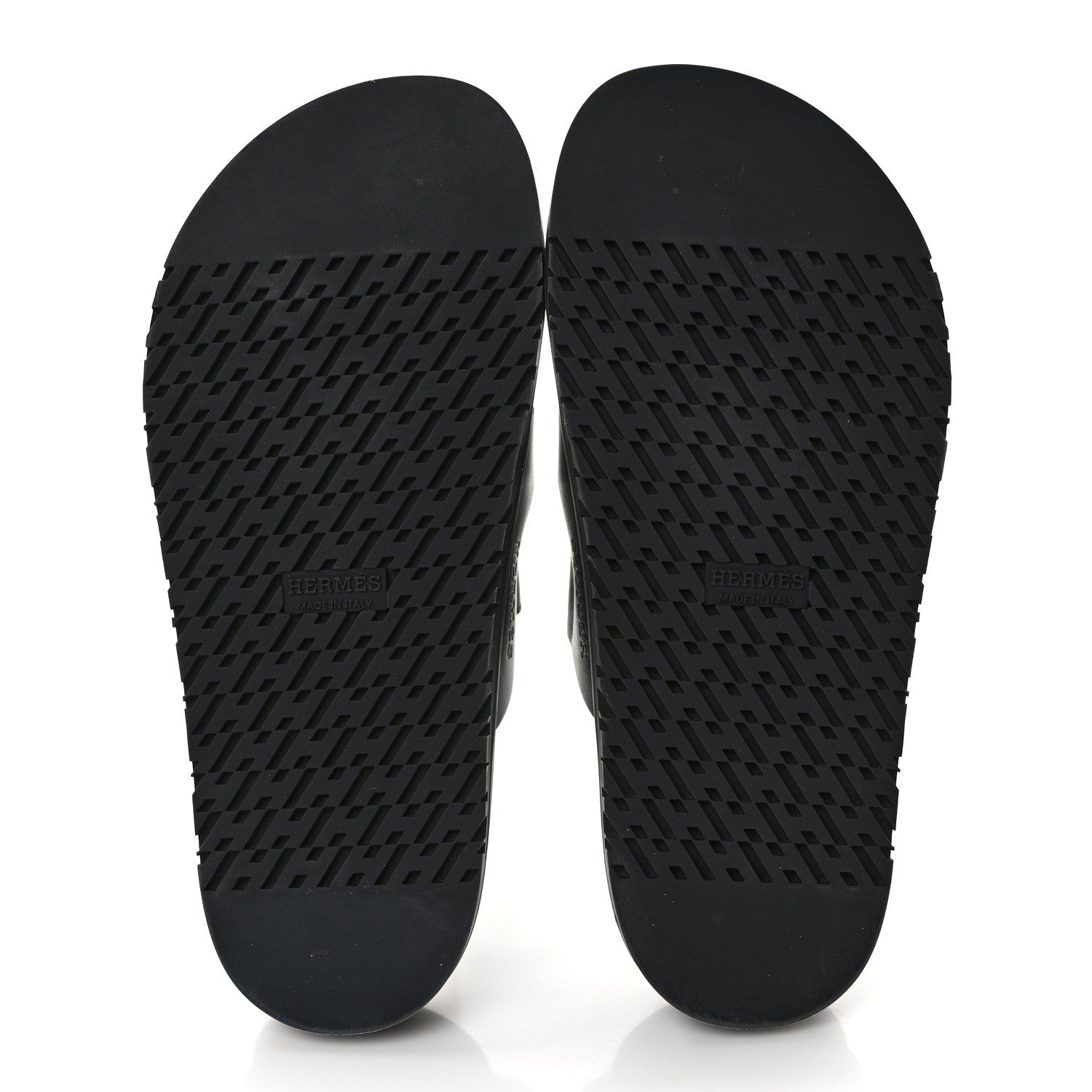 Hermes Calfskin Womens Chypre Sandals 37.5 Black 6 of 9