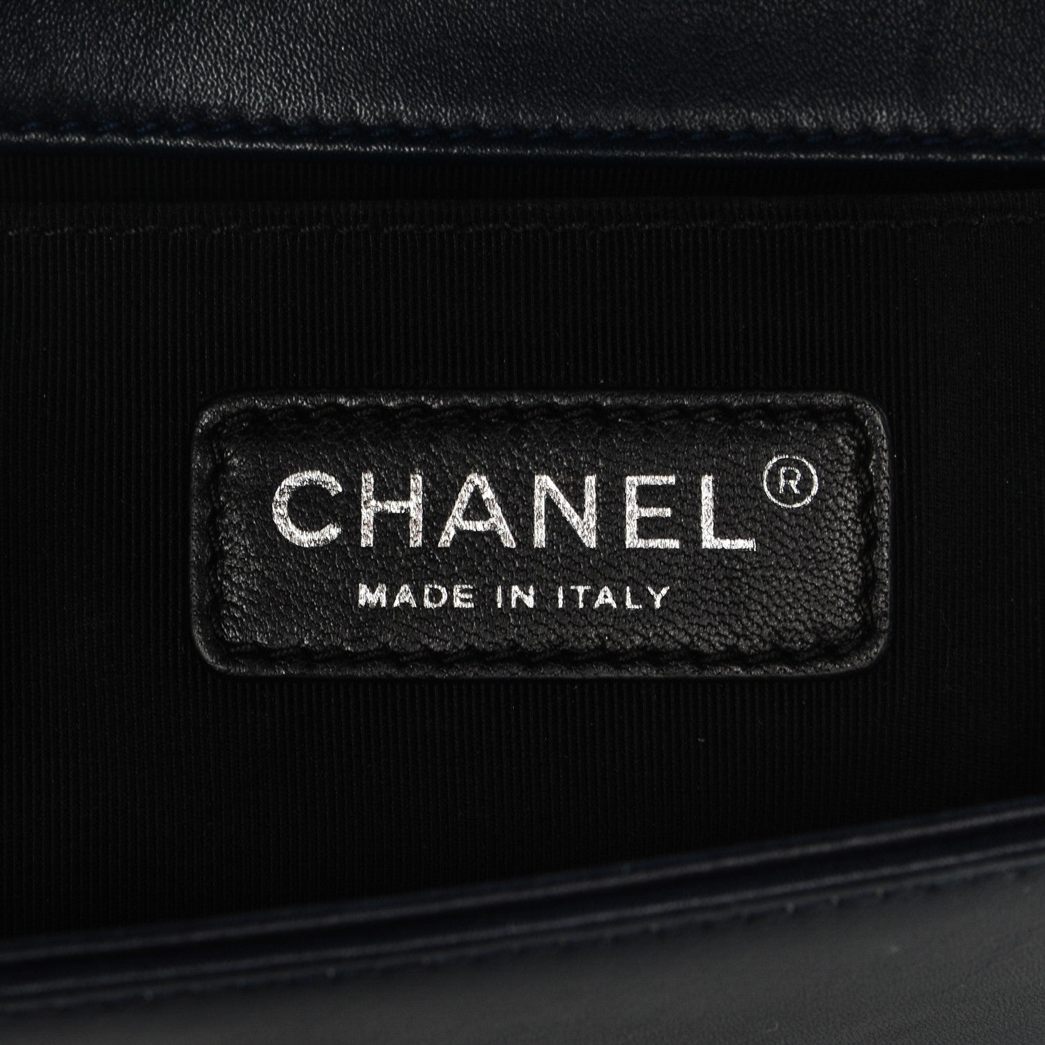 Chanel Faded Calfskin Quilted Small Studded Boy Flap Navy 6 of 7
