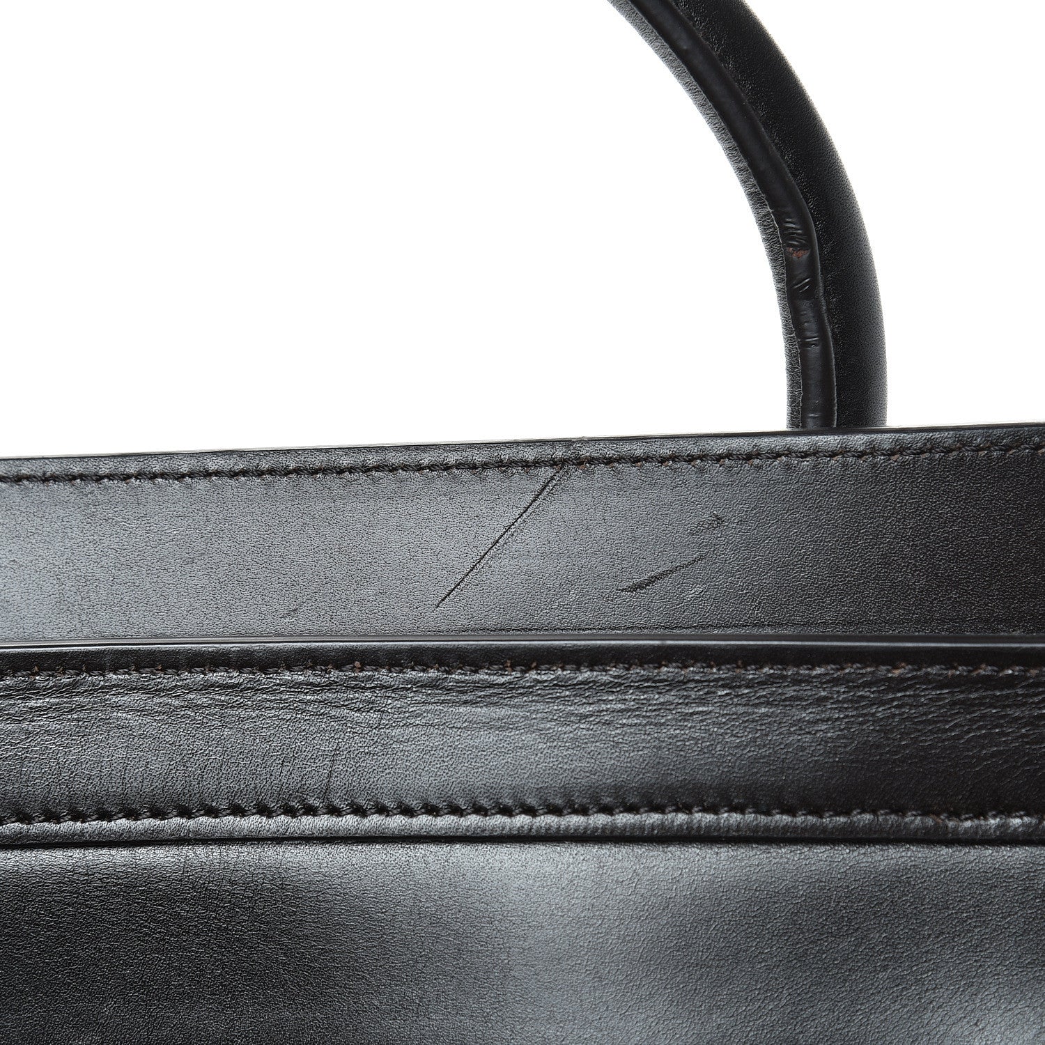 Celine Textile Smooth Calfskin Micro Luggage Dark Blue Black 10 of 17