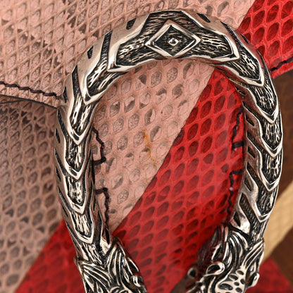 Gucci Ayers Snakeskin Chevron Small Dionysus Shoulder Bag Pink 12 of 12