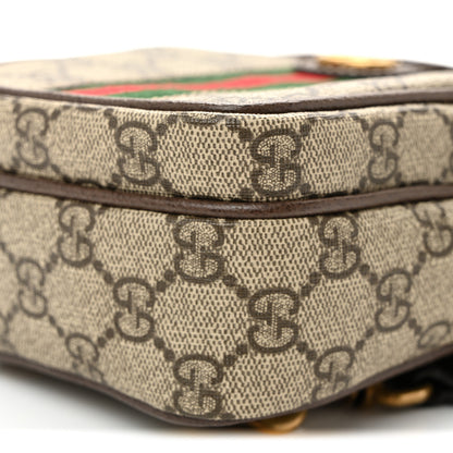 Gucci GG Supreme Monogram Web Mini Ophidia Messenger Brown 10 of 10