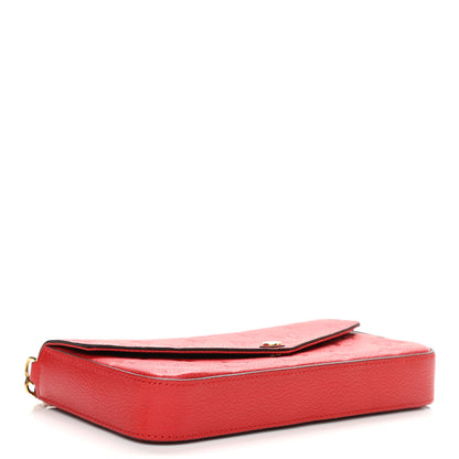 Louis Vuitton Empreinte Pochette Felicie Chain Wallet Cherry 5 of 11
