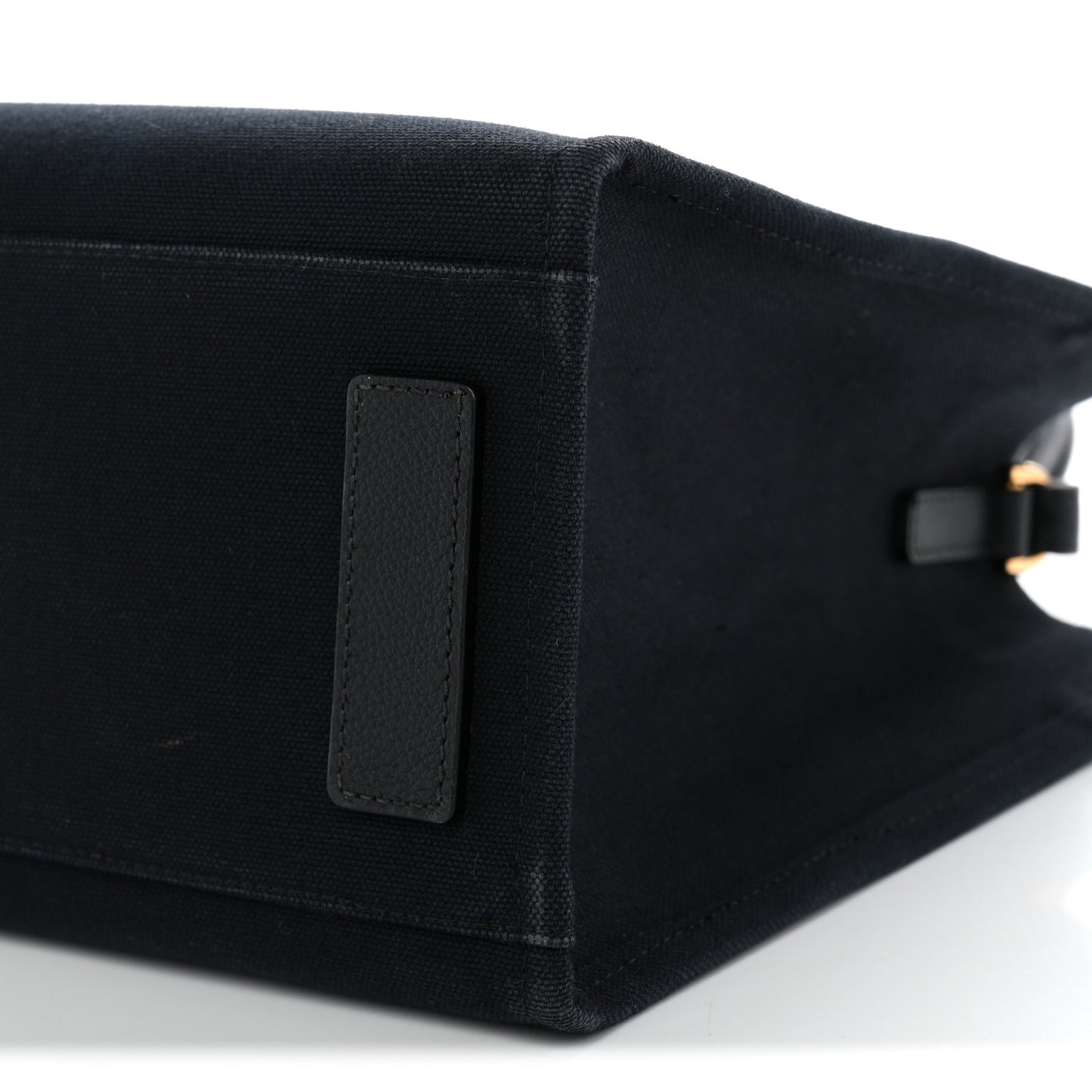 Canvas Calfskin La Medusa Small Tote Black