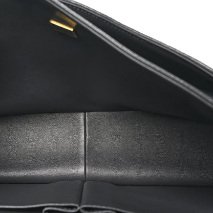 Chanel Caviar Quilted Maxi Double Flap Dark Grey 5 of 10