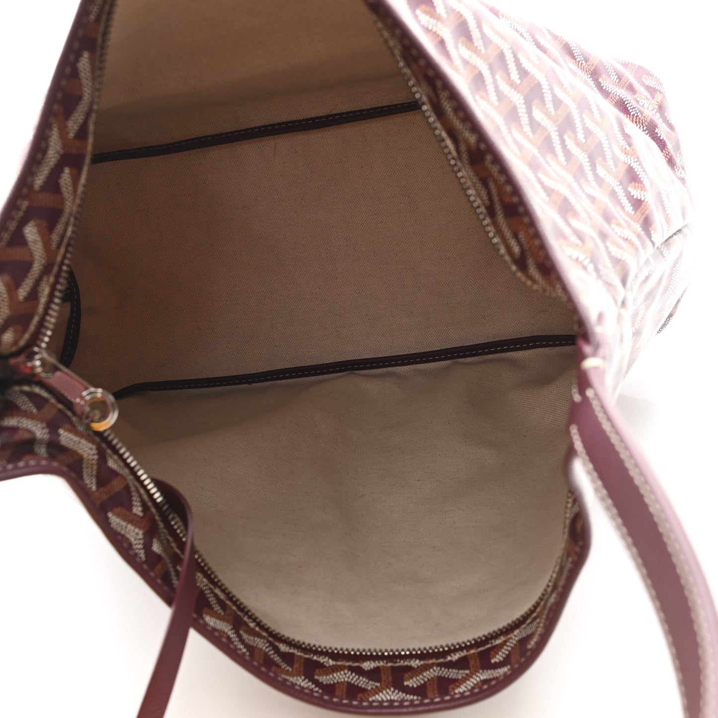 Goyardine Boheme Hobo Burgundy