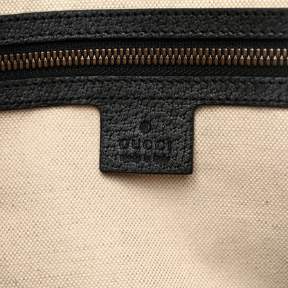 Gucci Velvet GG Monogram Textured Calfskin Web Medium Duffle Bag Blue Beige Black 5 of 11