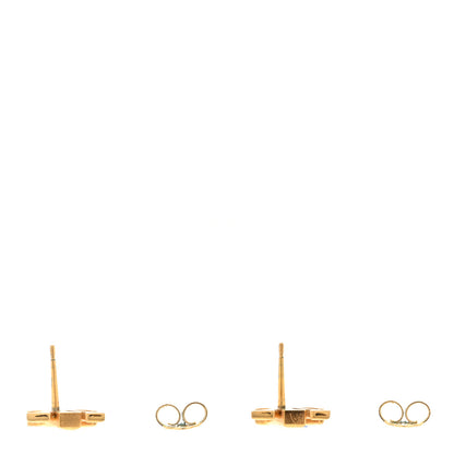 Louis Vuitton Metal LV Iconic Earrings Gold 3 of 4