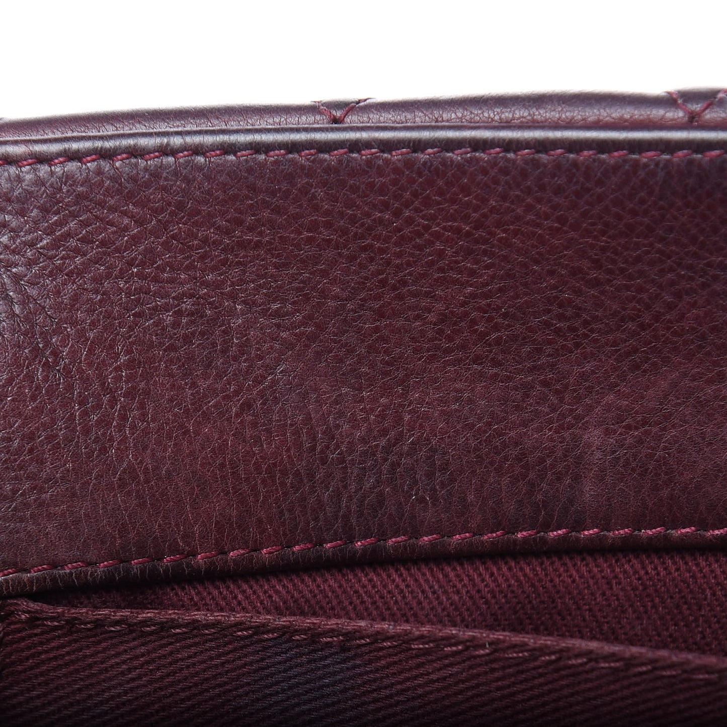 Calfskin Quilted Istanbul Accordion Flap Burgundy