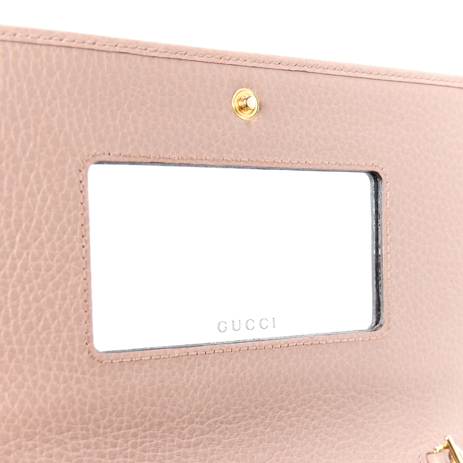 Gucci Calfskin Mini GG Marmont Chain Wallet Porcelain Rose 7 of 11