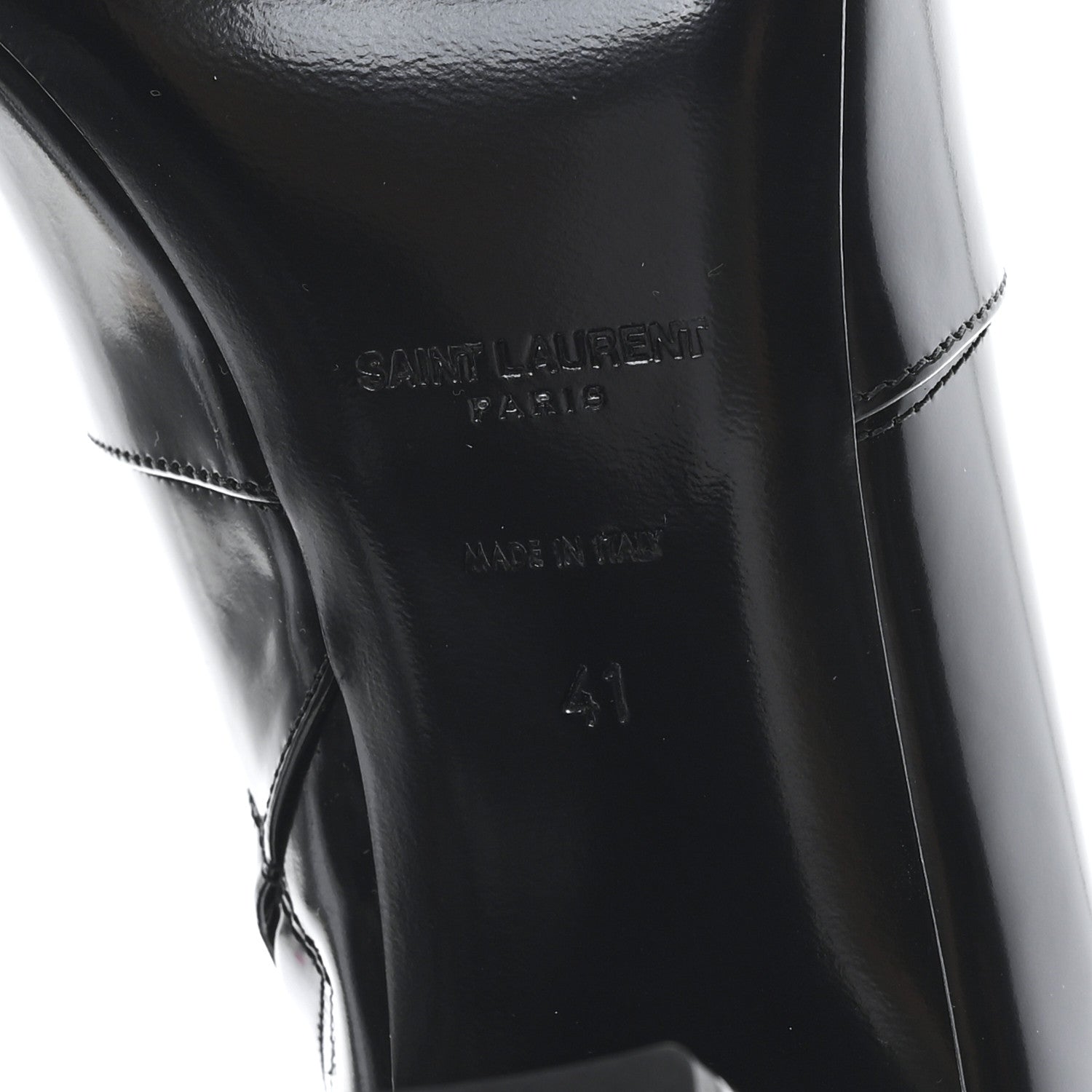 Saint Laurent Vitello Marilyn Betty 70 Ankle Zip Boots 41 Black 7 of 10