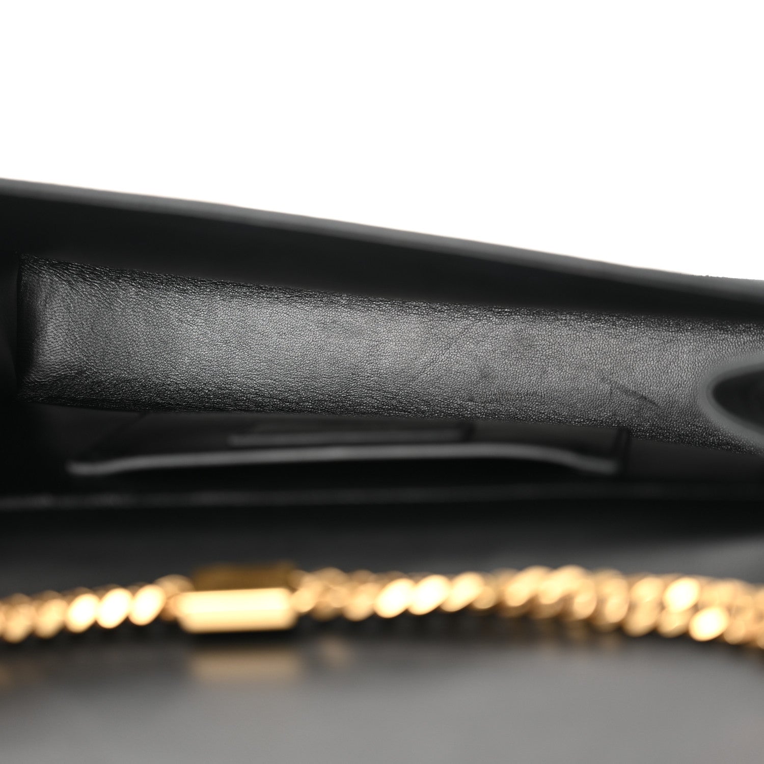 Saint Laurent Suede Medium Classic Monogram Kate Satchel Black 5 of 10