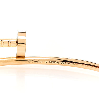 Cartier 18K Yellow Gold Small Juste Un Clou Bracelet 17 3 of 4