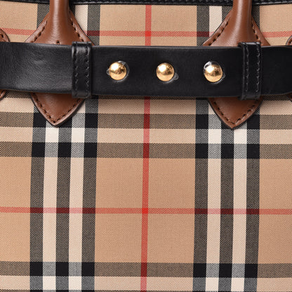 Burberry Calfskin Vintage Check Triple Stud Mini Belt Bag Archive Beige 9 of 12