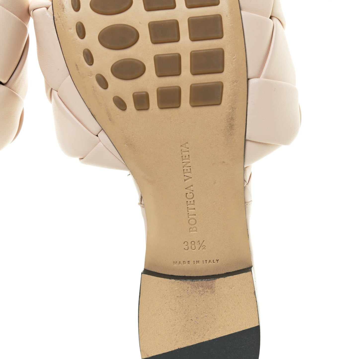 Nappa Maxi Intrecciato Lido Flat Sandals 38.5 Bandage