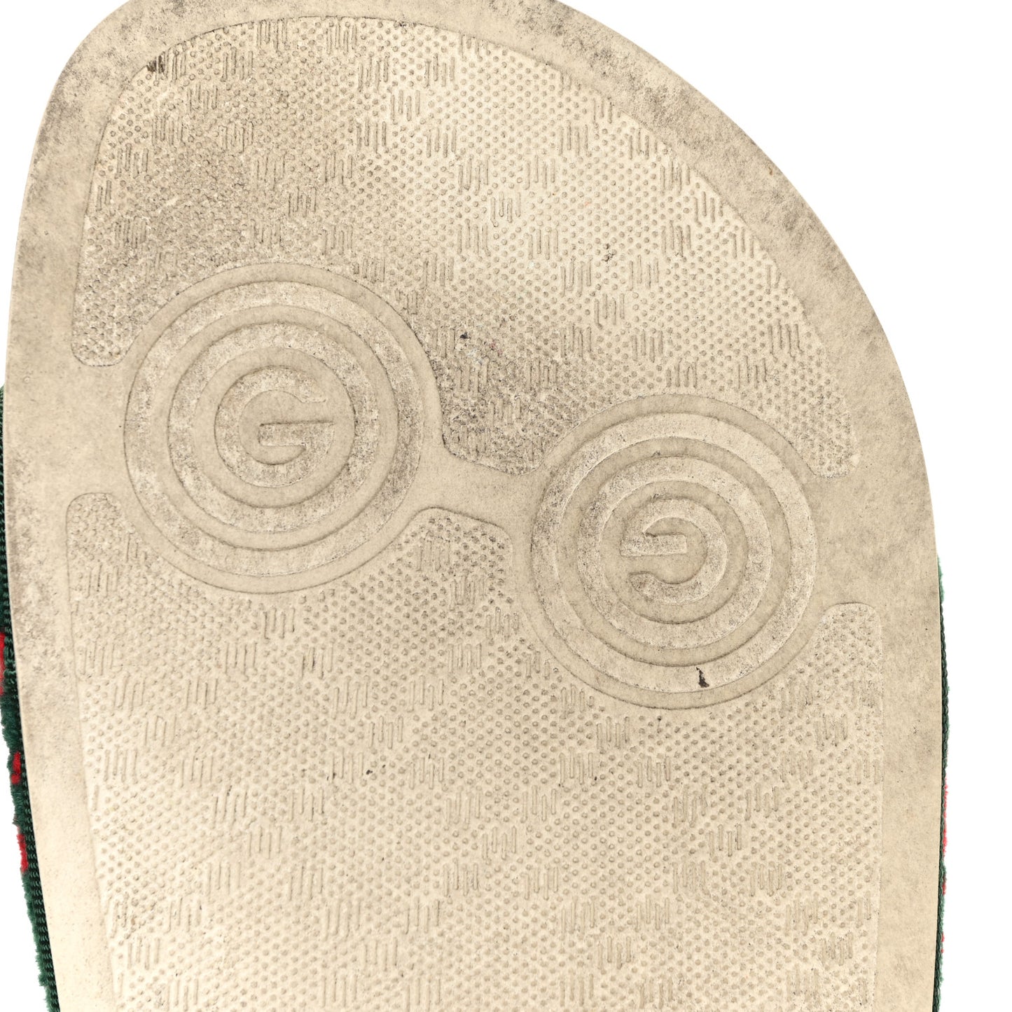 Velvet GG Monogram Slide Sandals 36 Green Red