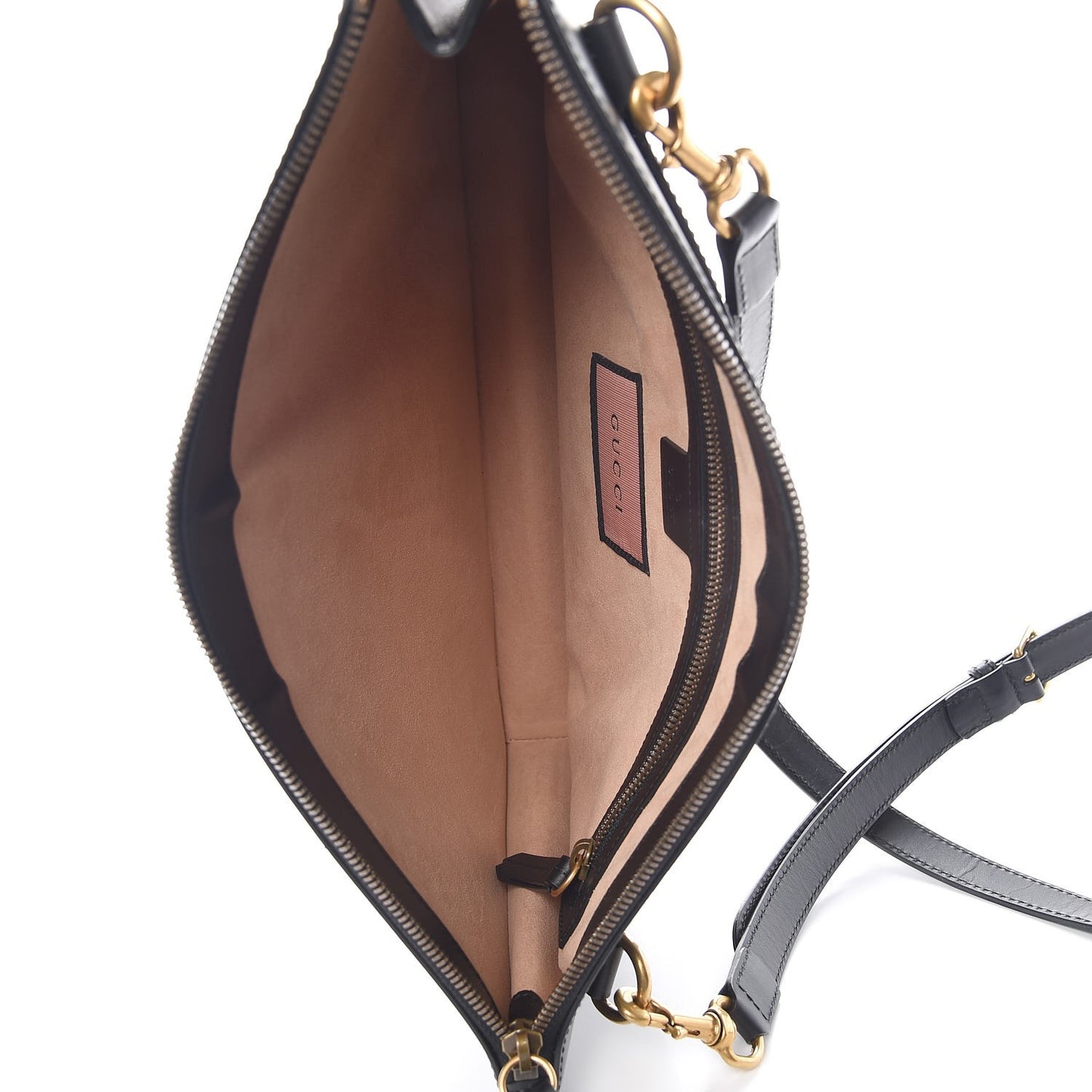 Calfskin is Life Print Messenger Bag Black