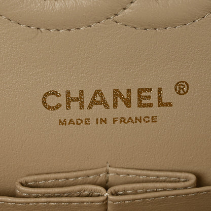 Chanel Caviar Quilted Medium Double Flap Light Beige 5 of 9