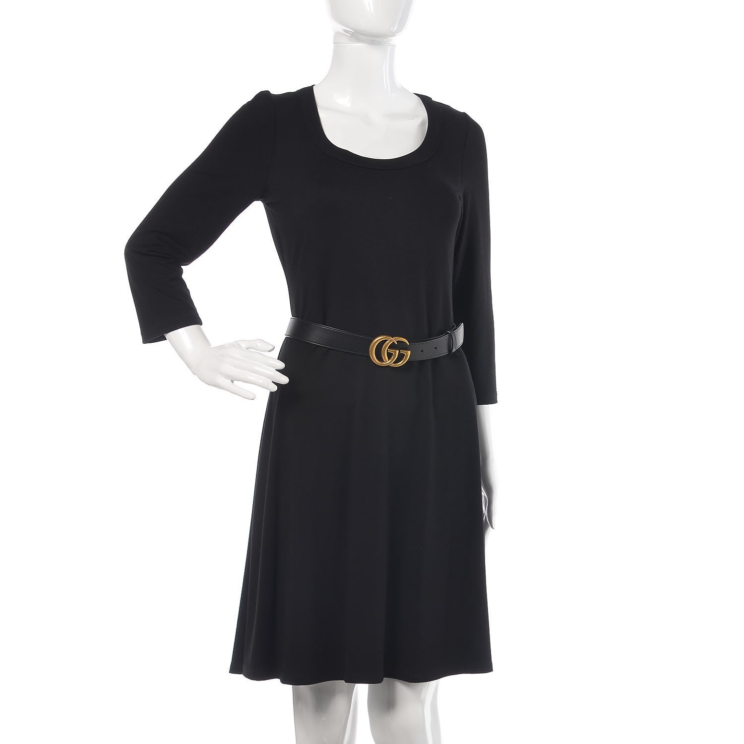 Gucci Calfskin Double G 30mm Belt 90 36 Black 2 of 6