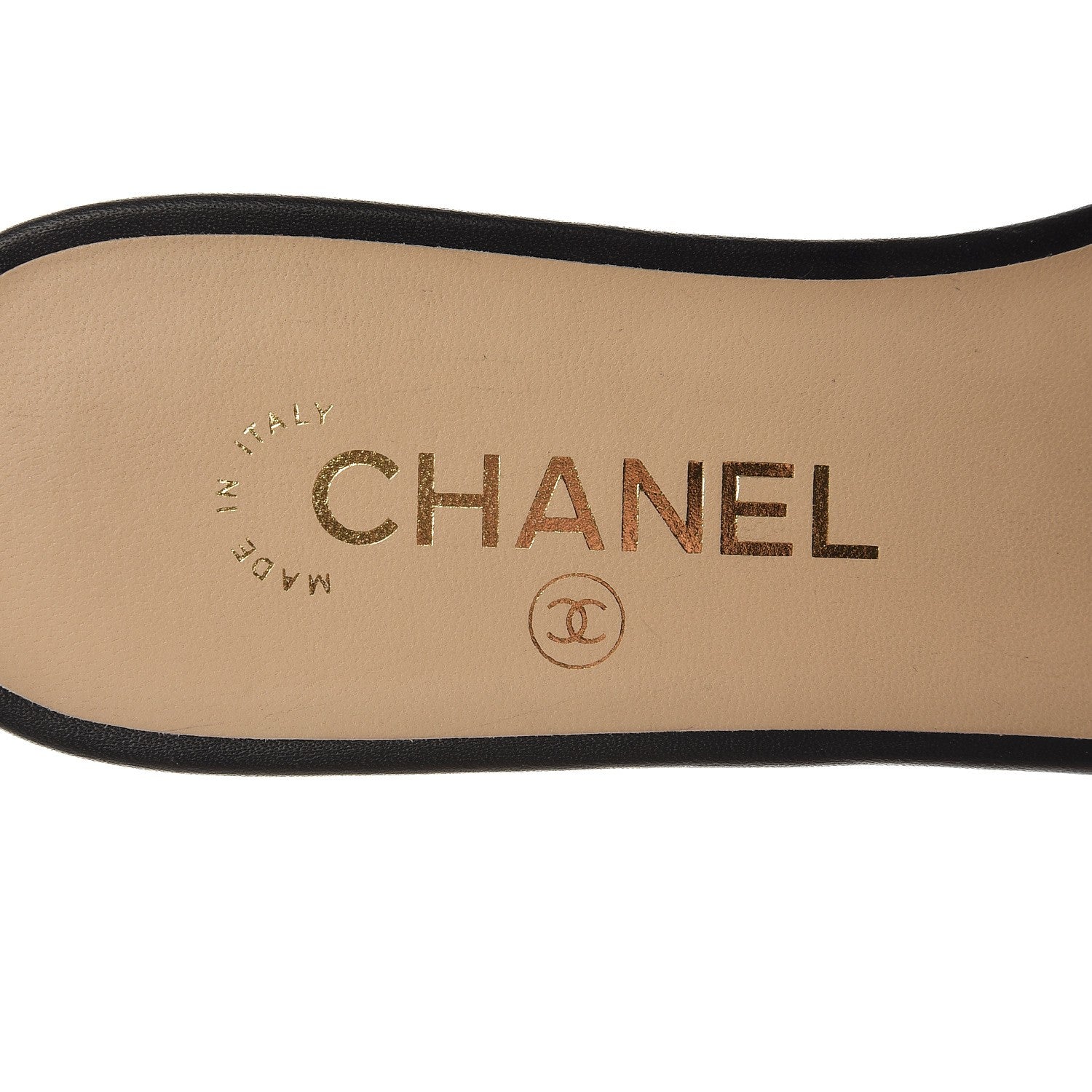 Chanel Lambskin Mesh Camellia Mule Sandals 39 Black 6 of 7