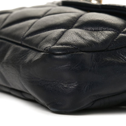Chanel Lambskin Quilted Flap Waist Belt Bag 70 28 Navy 9 of 12