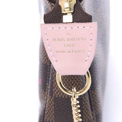Louis Vuitton Damier Ebene 2020 Christmas Animation Big Wheel Mini Pochette Accessories Rose Ballerine 5 of 7