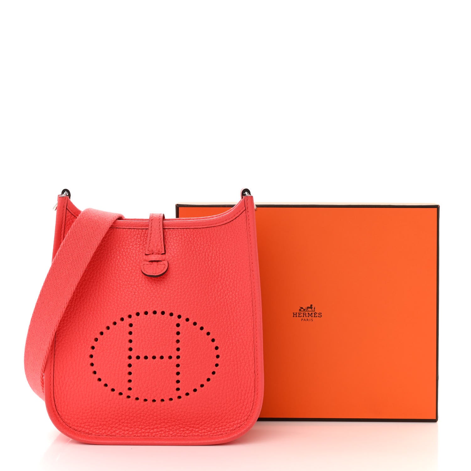Hermes Taurillon Clemence Evelyne TPM Rose Texas 11 of 11